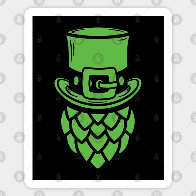 Green Beer Hops for St. Patrick's Day Sticker by dkdesigns27